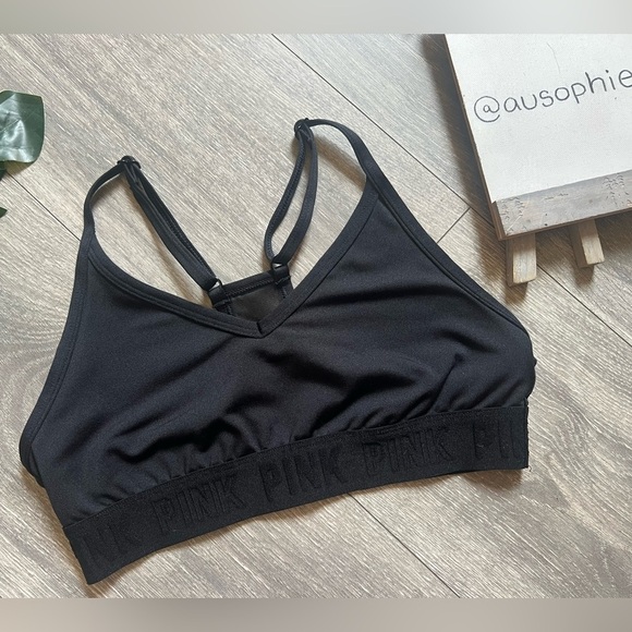PINK Active Victoria’s Secret Ultimate Lightly Lined Sports Bra w Sheer Panel XS - Picture 8 of 11